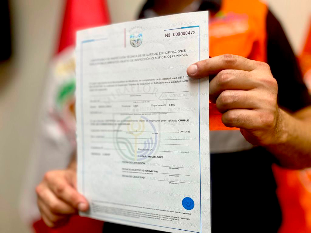 Certificado de Defensa Civil